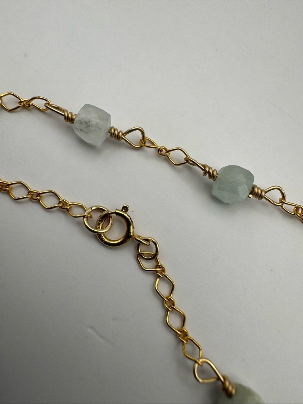 Aquamarine Star Gold Filled Necklace (ALN31)