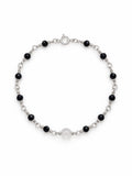 AMB1 Black Onyx + Moonstone Bracelet