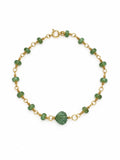 ALB1 Flourite Seashell Gold Bracelet