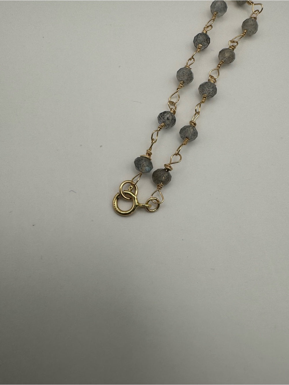 AWB7 Labradorite Star Gold Bracelet