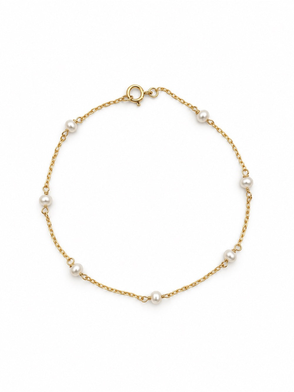 AWB1 Freshwater Pearl Gold Bracelet