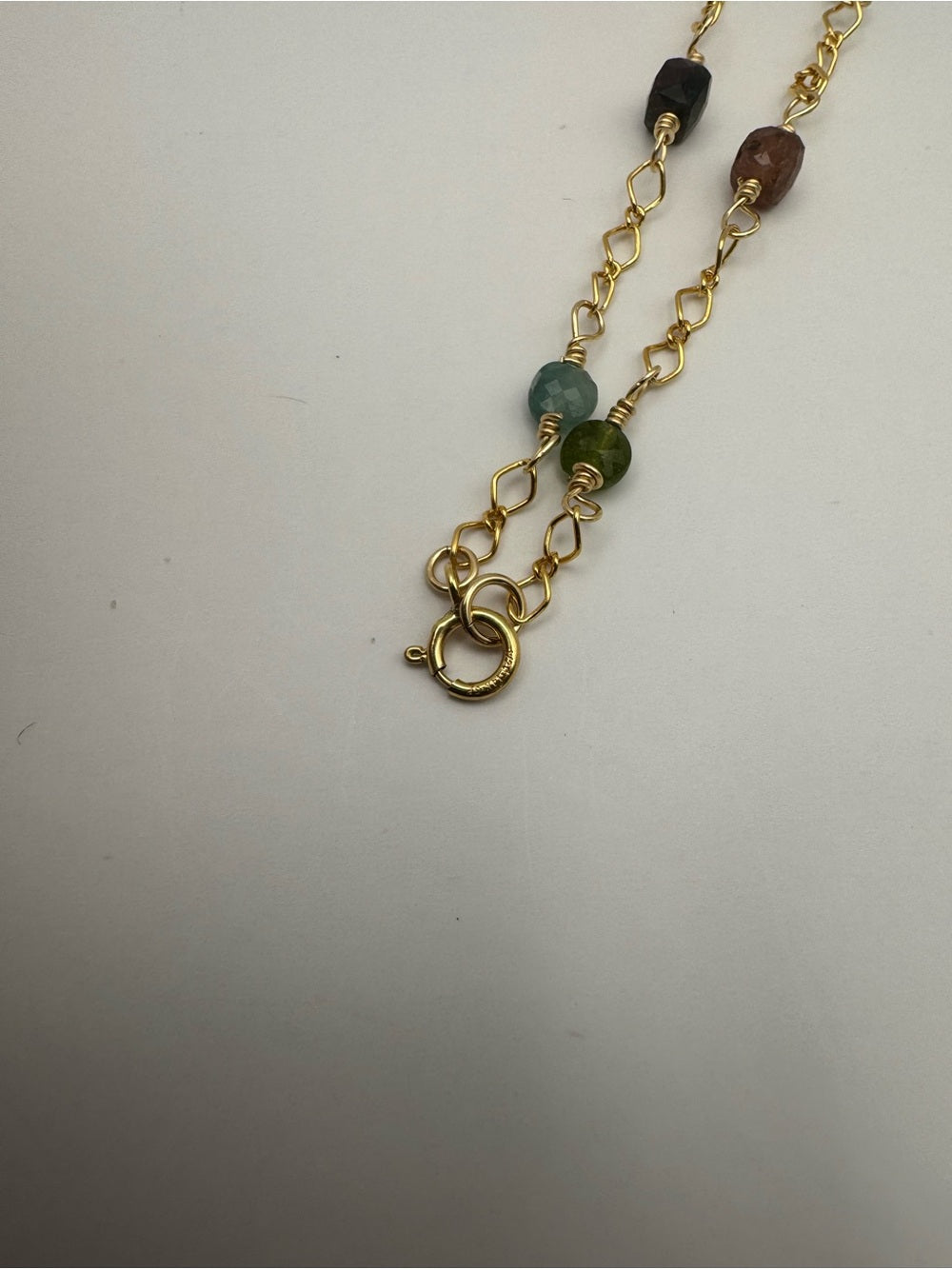 AWB3 Mixed Tourmaline Gold Bracelet