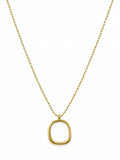 Freeform Square Hoop Necklace