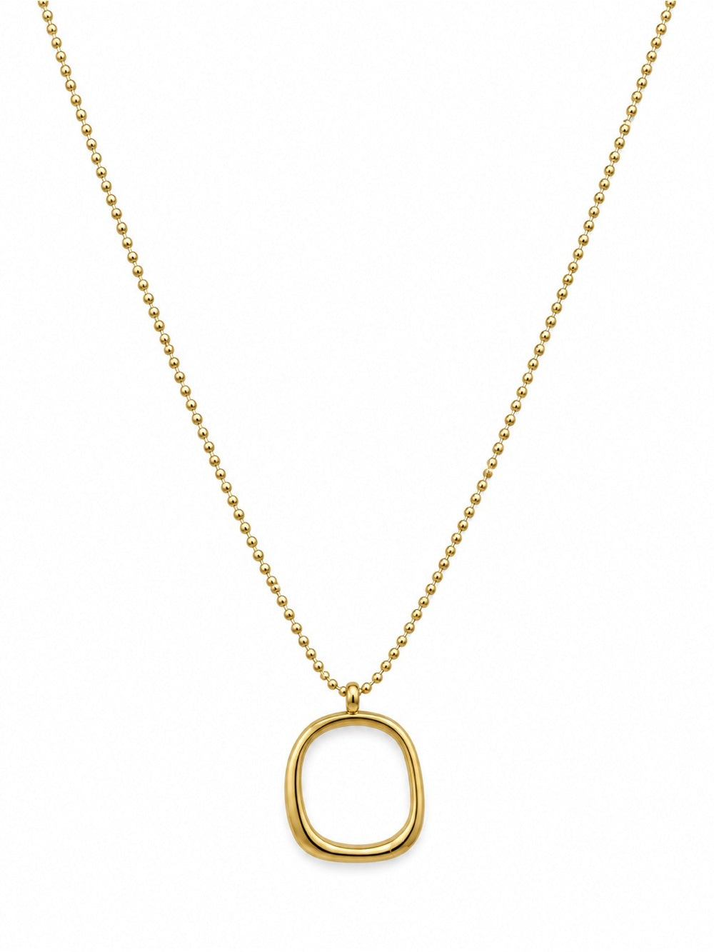Freeform Square Hoop Necklace