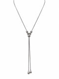 Adjustable Multi Ball Lariat Necklace