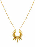 Gold Sun Burst Necklace