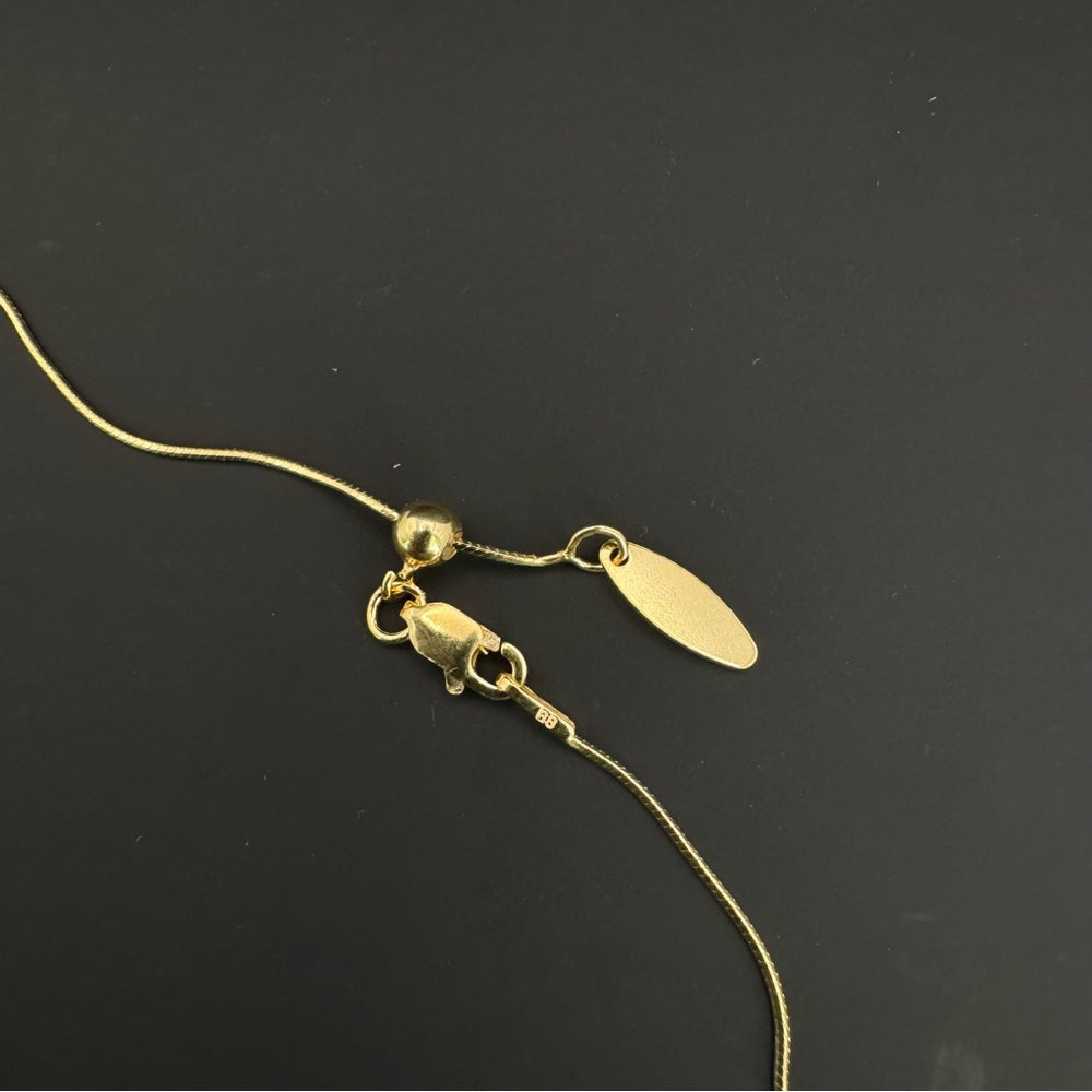 S925 Gold Snake Chain Adjustable