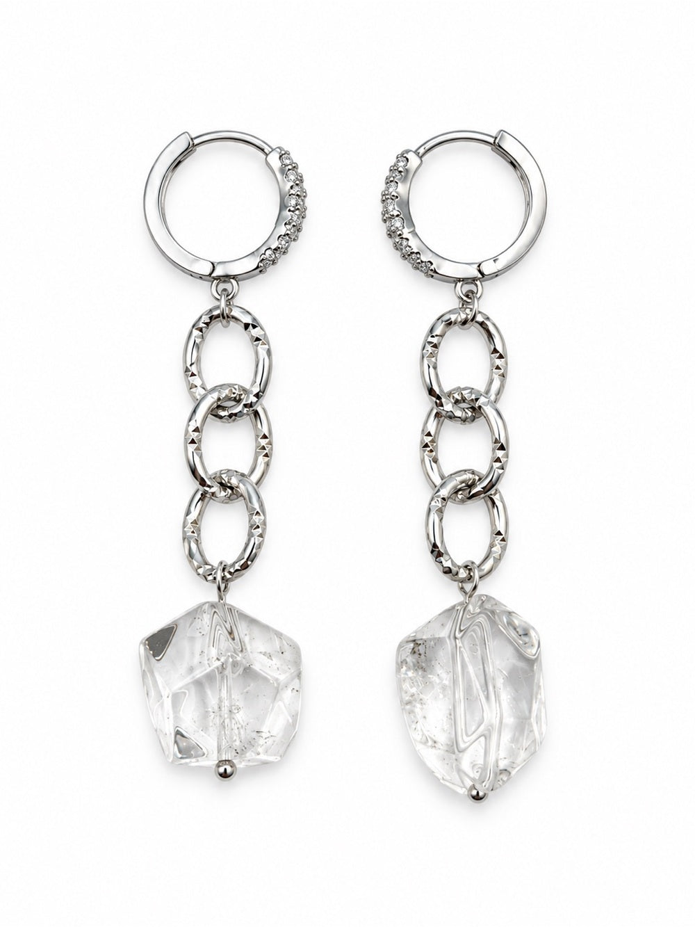 Chunk Dangle Chain Earrings