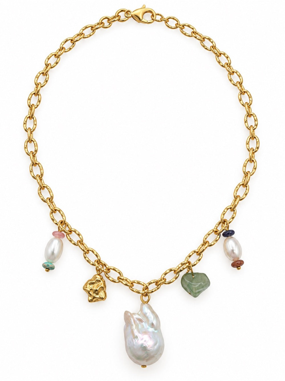 Freshwater Pearl Charm Necklace