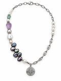 Freshwater Pearl & Star Charm Necklace