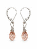 AWLB21 Padparadscha Sapphire Lever Back Earrings