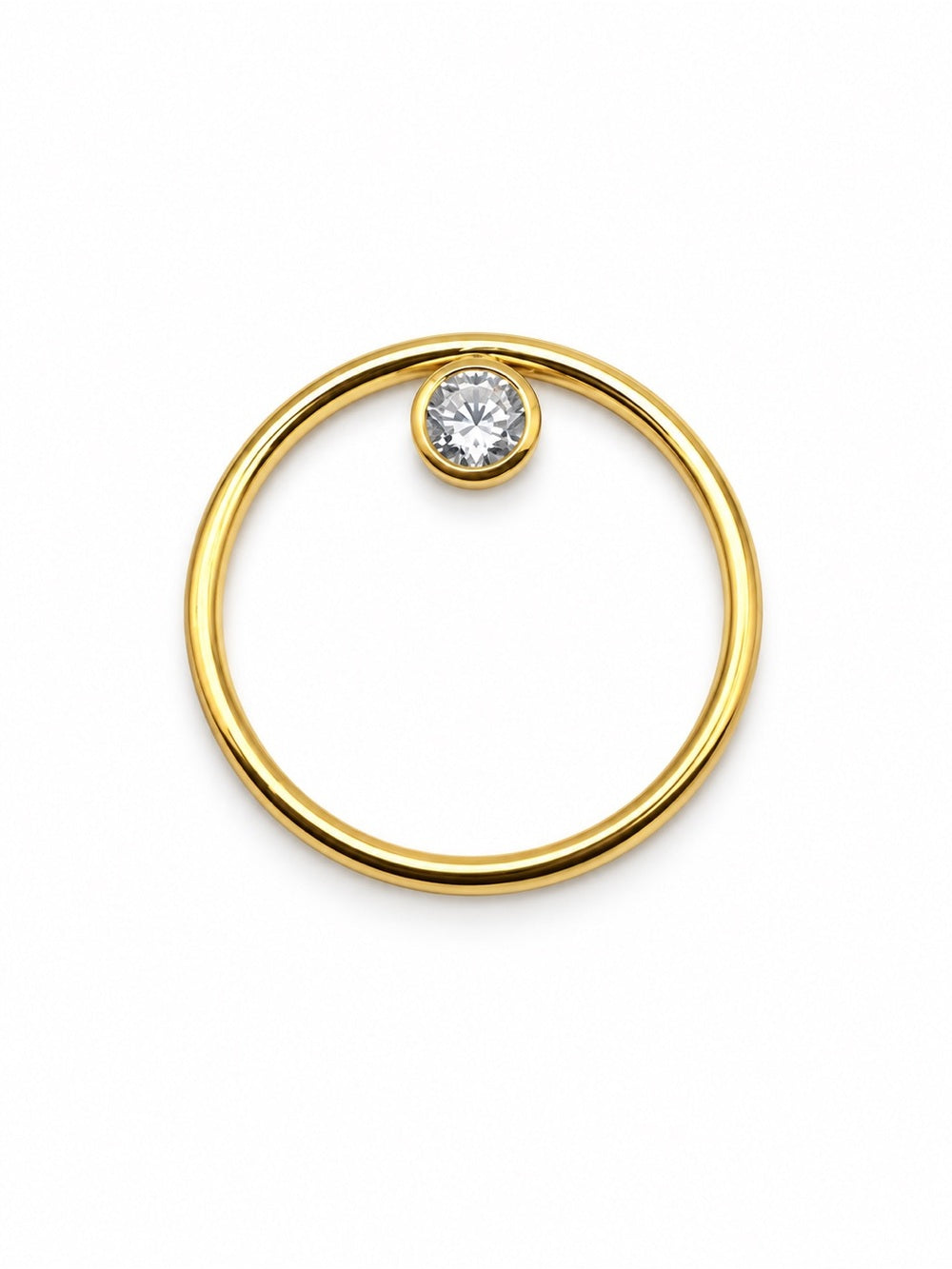 Crystal Circle Charm Link - Custom Made to Order