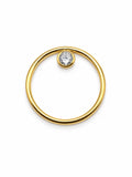 Crystal Circle Charm Link - Custom Made to Order