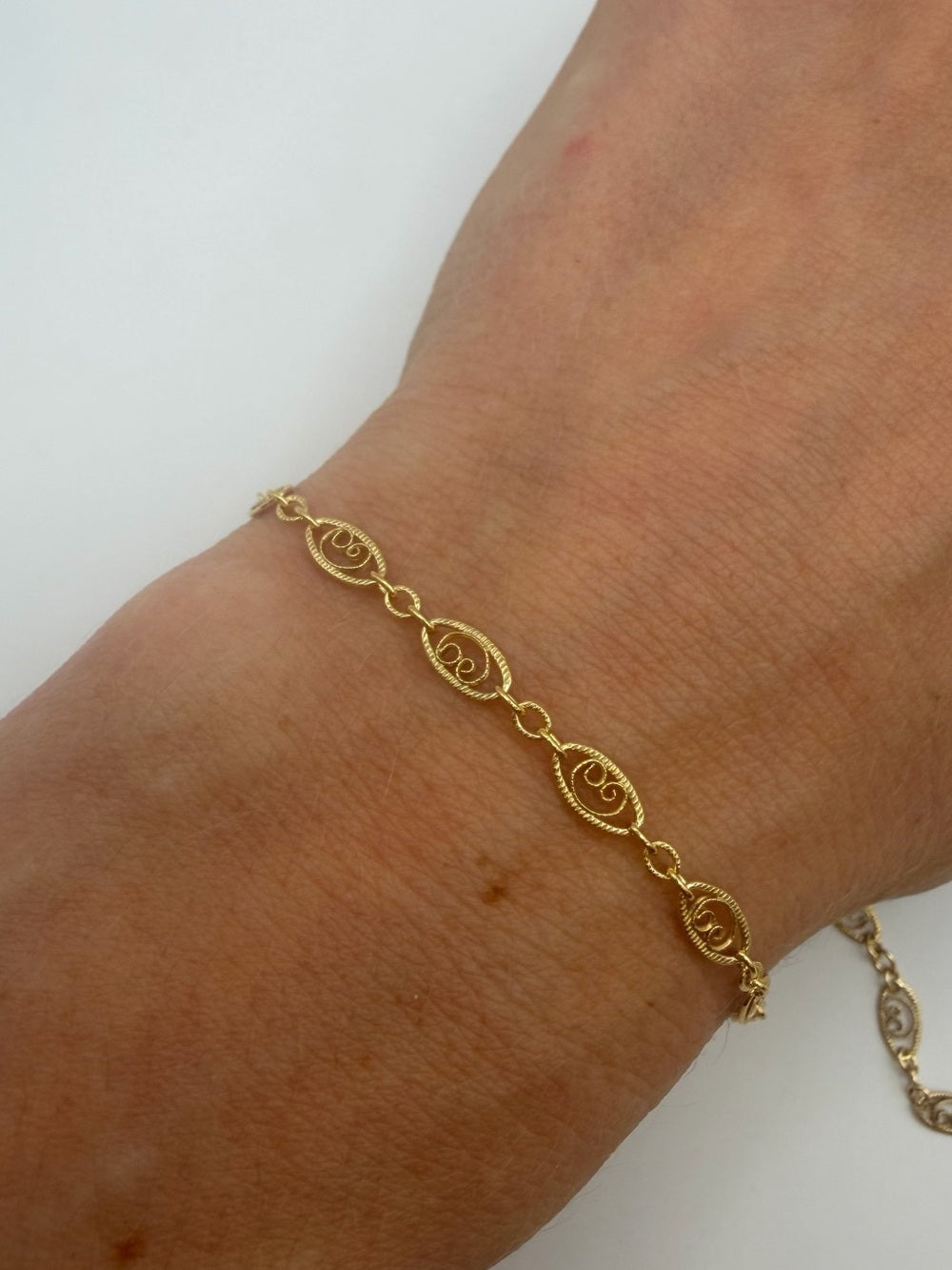 Muse Scroll 14k GF Necklace / Bracelet / Anklet Made to Order