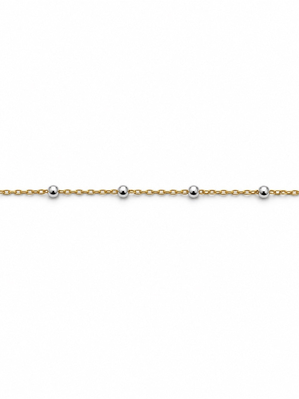 Two Tone Satellite Chain 14k GF Necklace / Bracelet / Anklet Made to Order