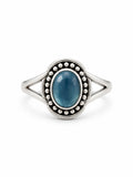 Blue Chalcedony Bubble Ring