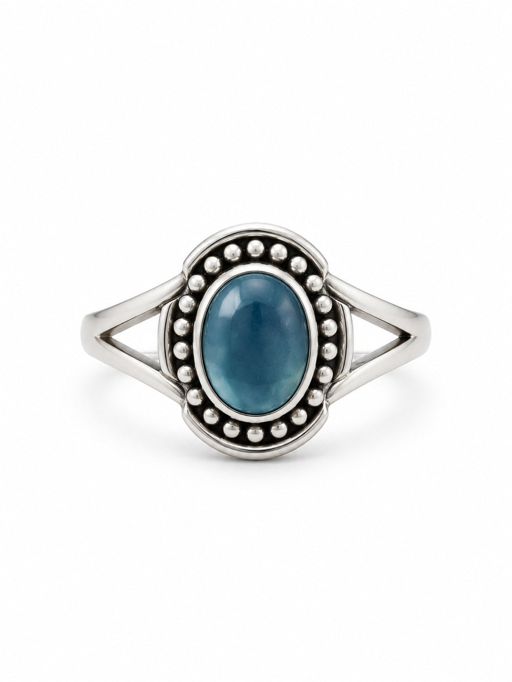 Blue Chalcedony Bubble Ring