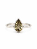 Citrine Teardrop Ring