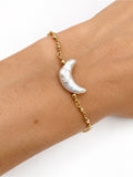 Freshwater Moon Gold Filled Bracelet