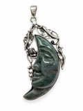 (Style 2) S925 Dragon Blood Moon and Turtle Pendant