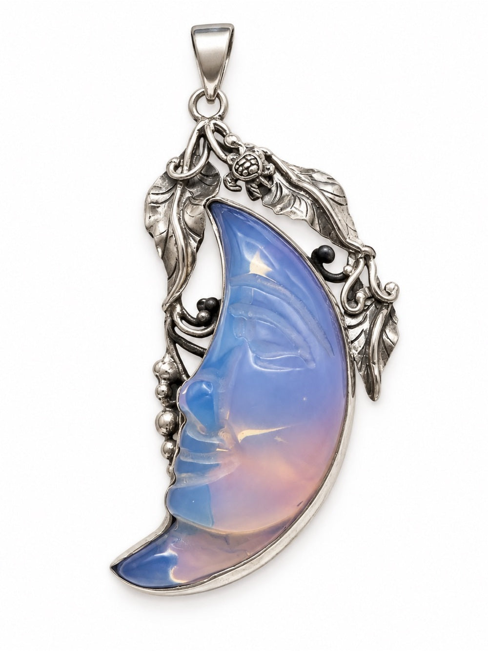 S925 Opalite Turtle Pendant