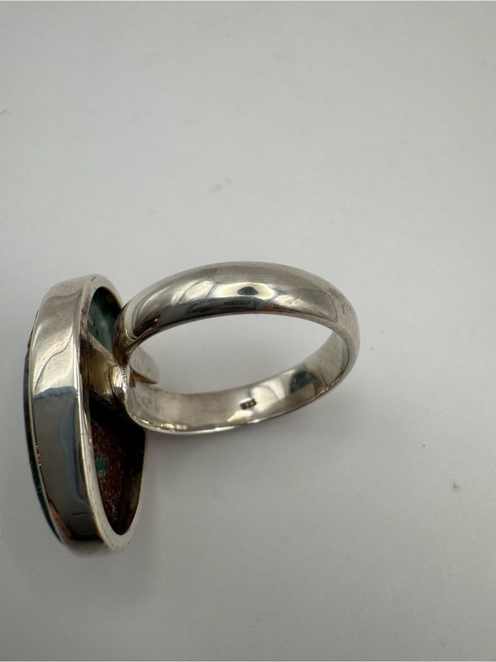 Chrysocolla Gem Silica S925 Ring