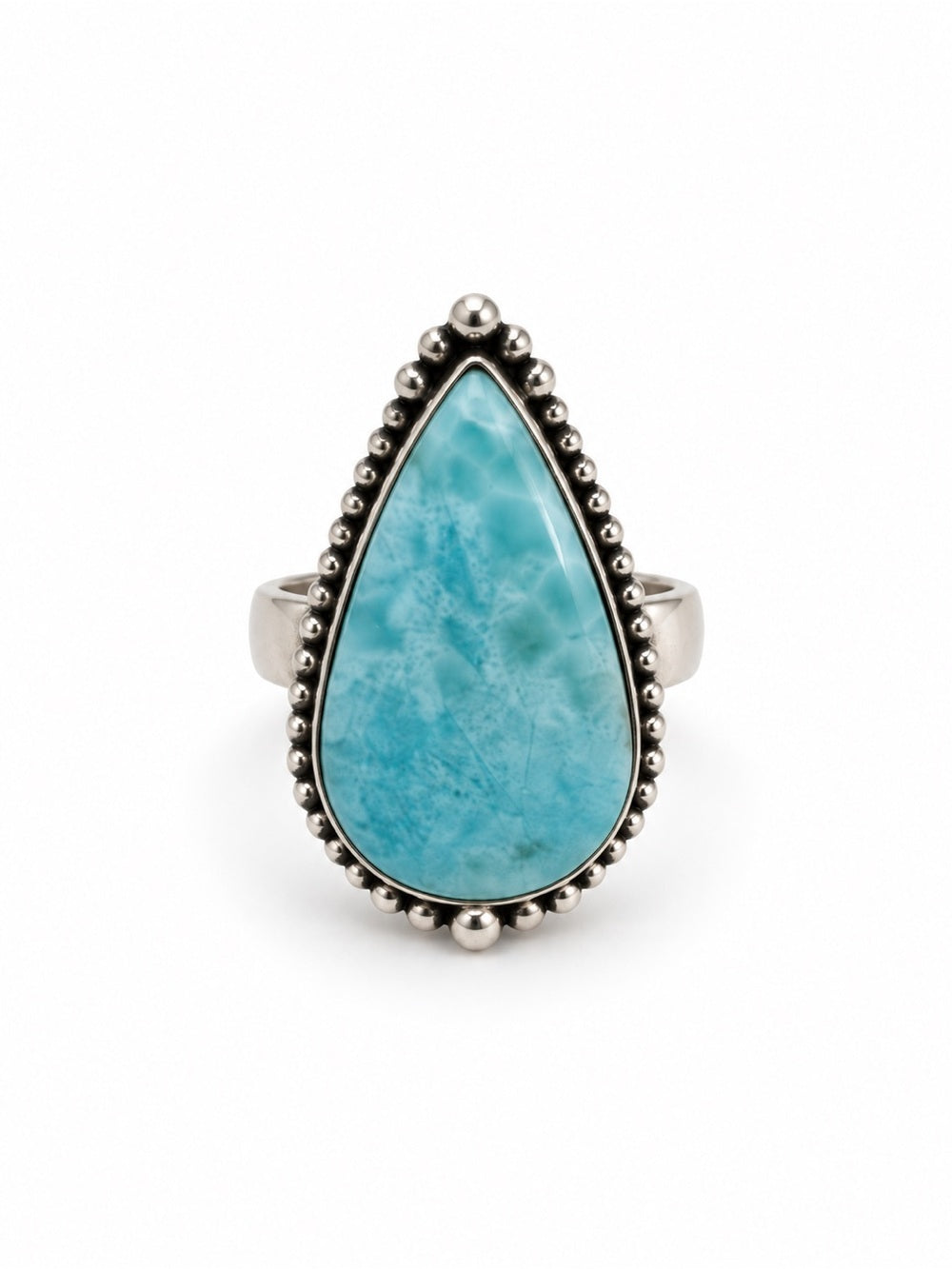 Larimar Teardrop S925 Ring
