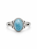 Larimar Faceted S925 Ring