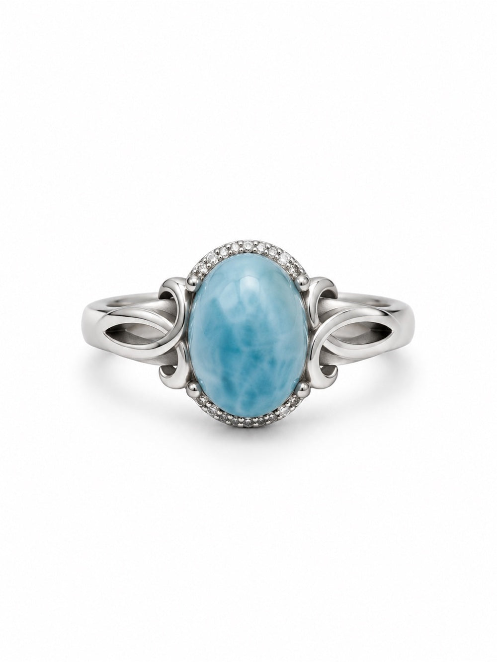 Larimar Faceted S925 Ring
