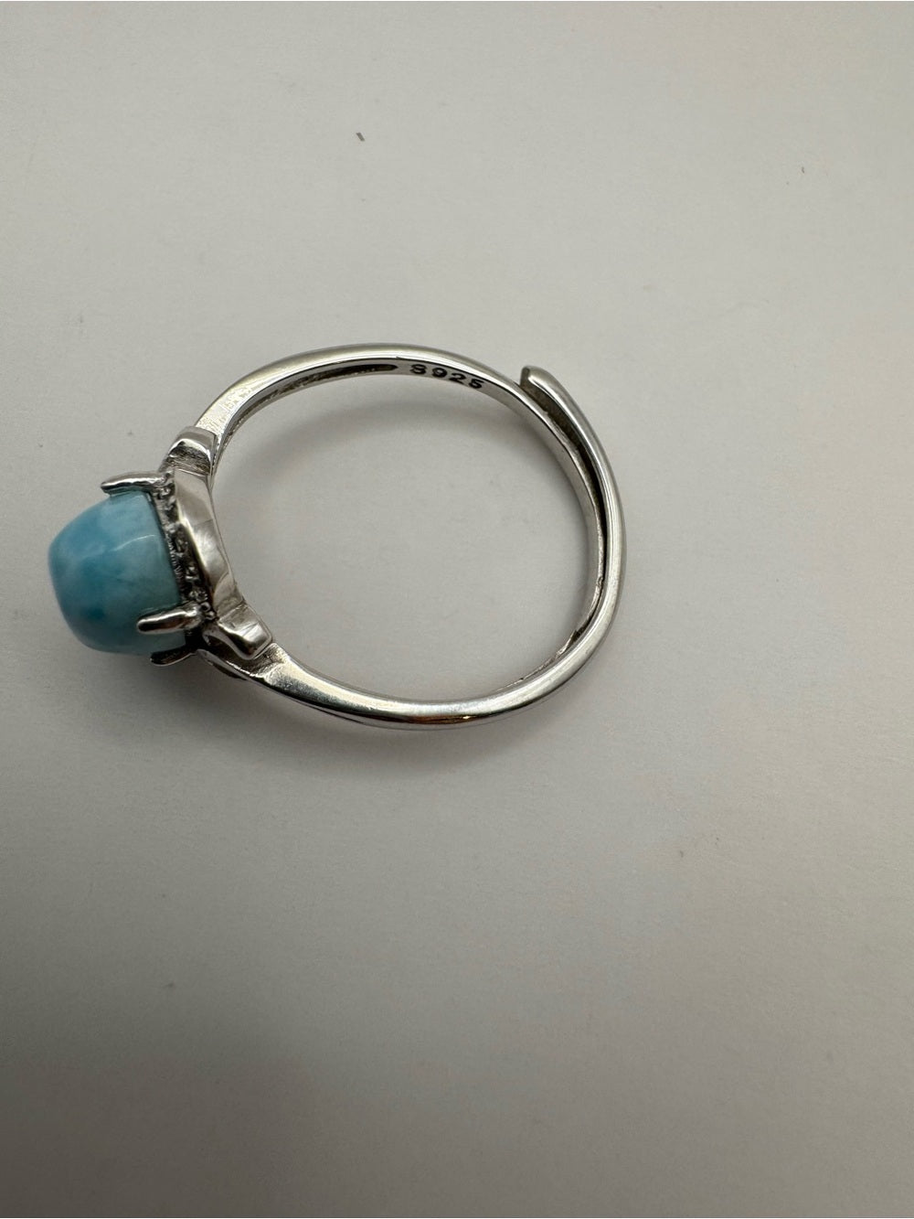 Larimar Faceted S925 Ring