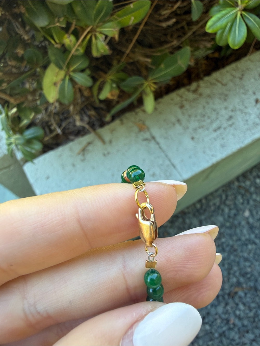 Green Agate Gemstone Necklace