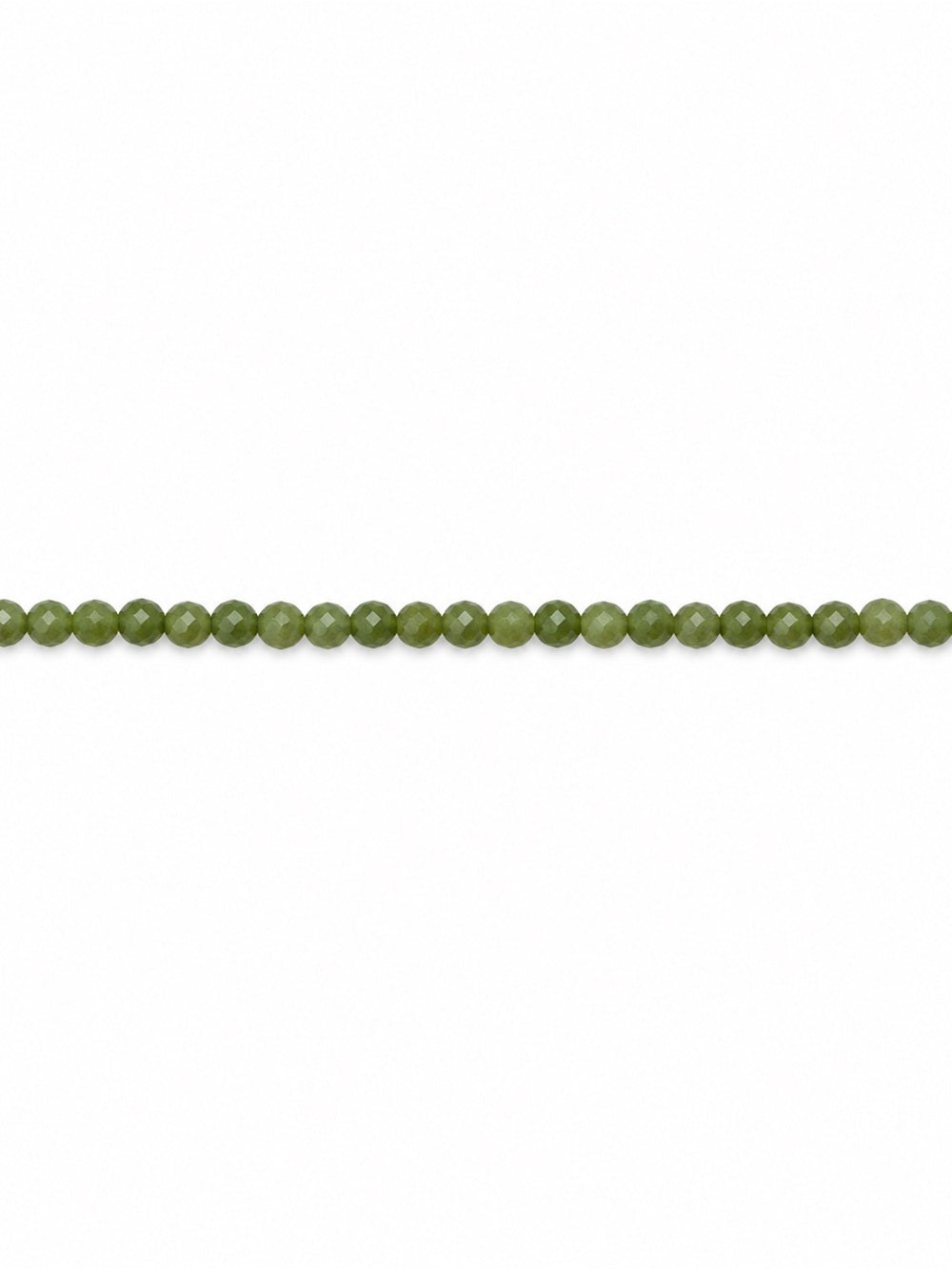 Nephrite Jade Faceted Necklace / Bracelet / Anklet | Made to Order